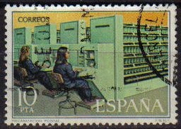 z vendido ESPAÑA 1976 2332 Sello Servicios de Correos. Mecanización Postal usado Espana Spain Espagne Spagna Spanje Spanien 